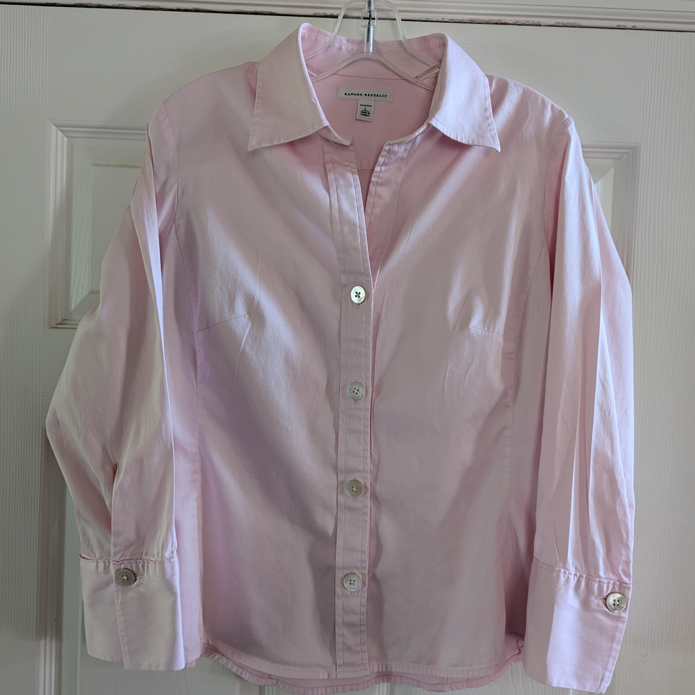 Banana Republic Pink Button Down Shirt